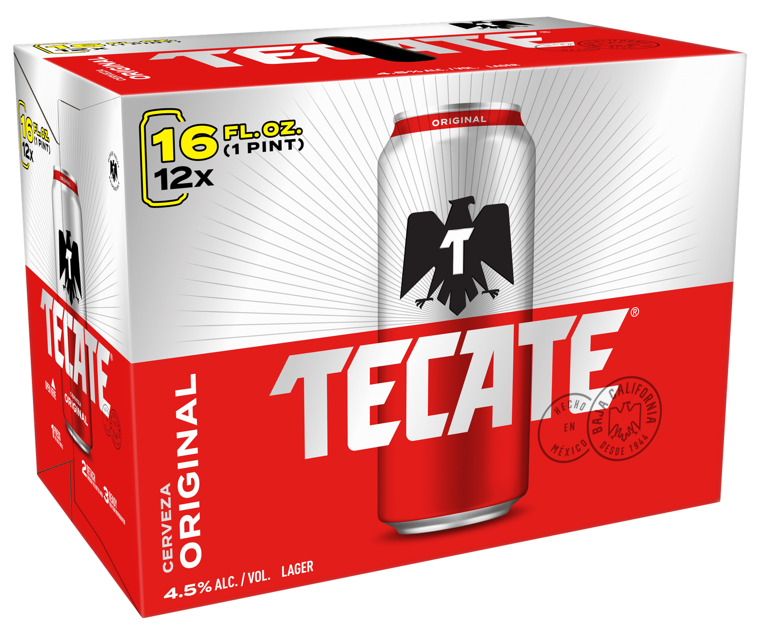 CERVEZA TECATE LIGHT 1/4 PZ