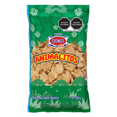 GALLETA DONDE ANIMALITOS 150GR