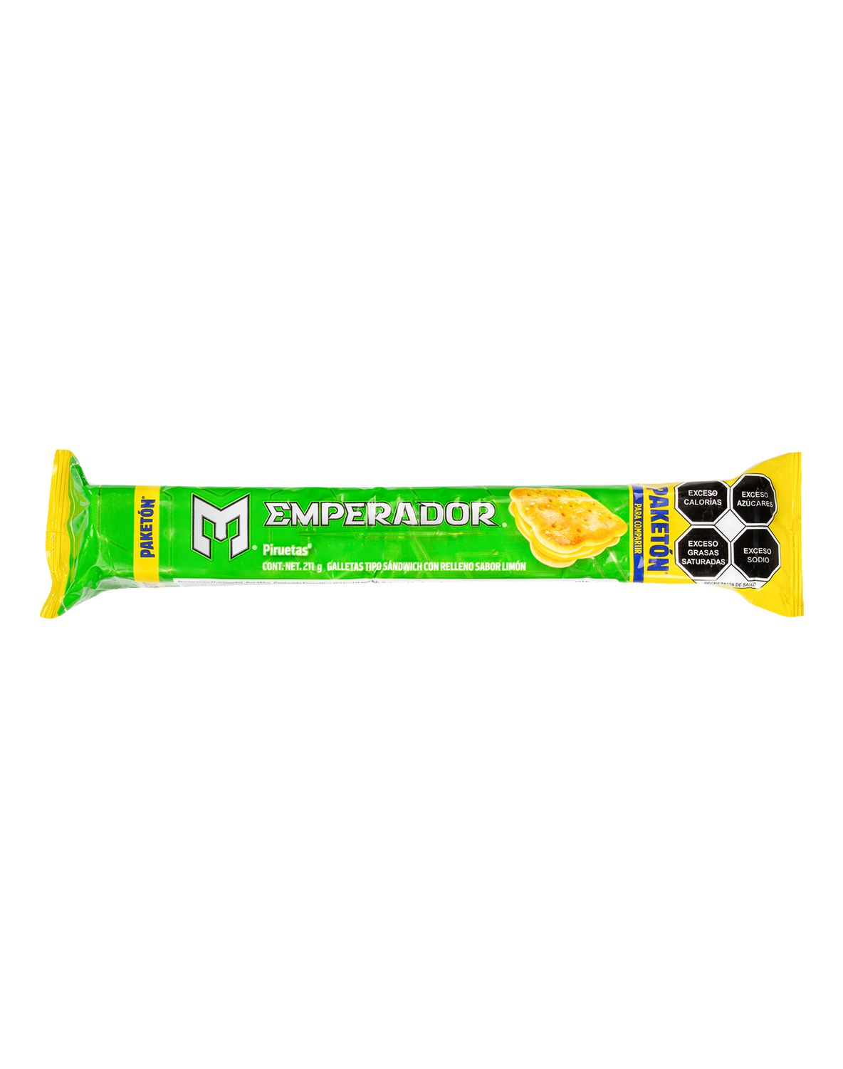 GALLETA EMPERADOR PIRUETAS PAKETON 211GR