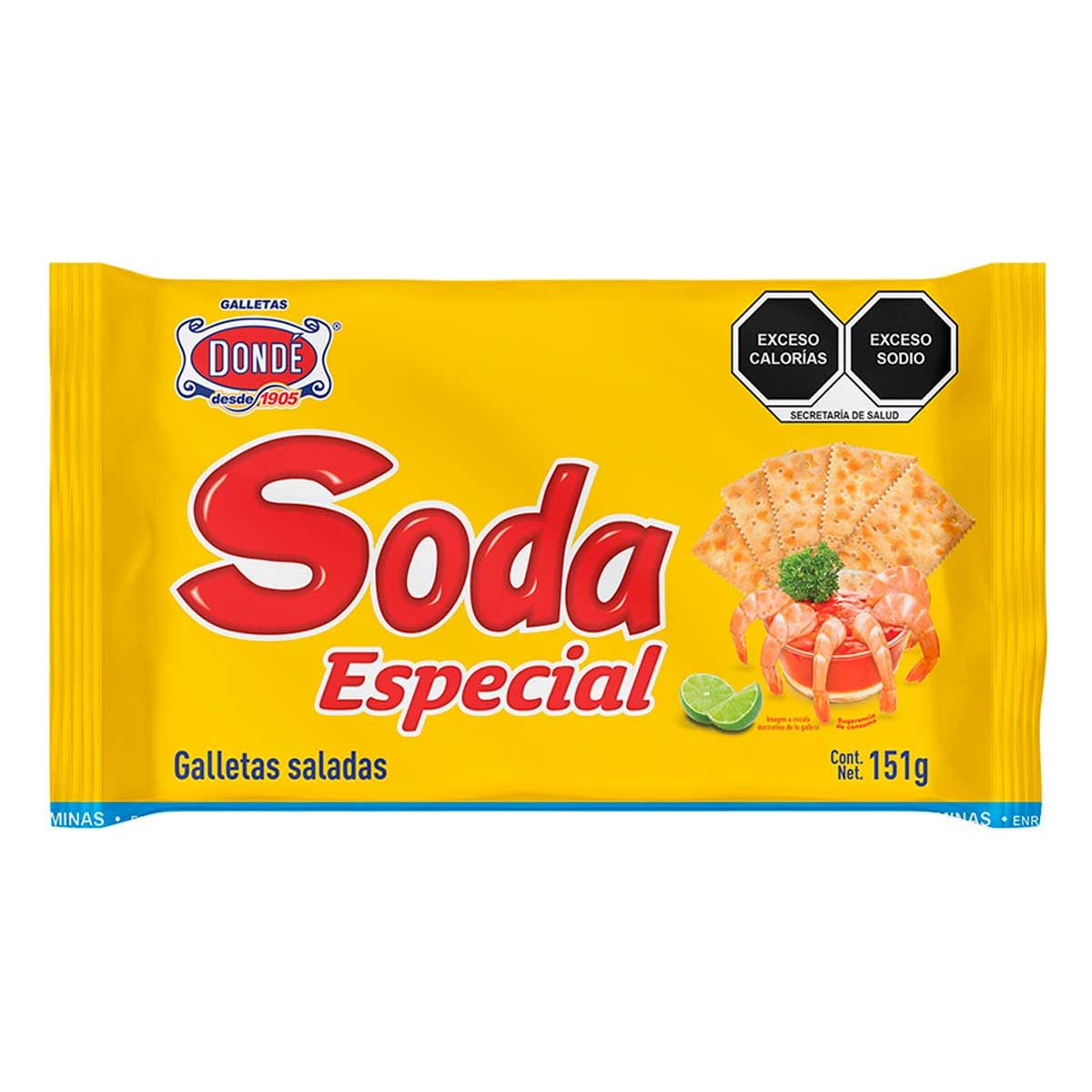 GALLETA SODA ESPECIAL DONDE 151GR
