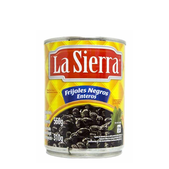 FRIJOL NEGRO ENTERO LA SIERRA 616GR
