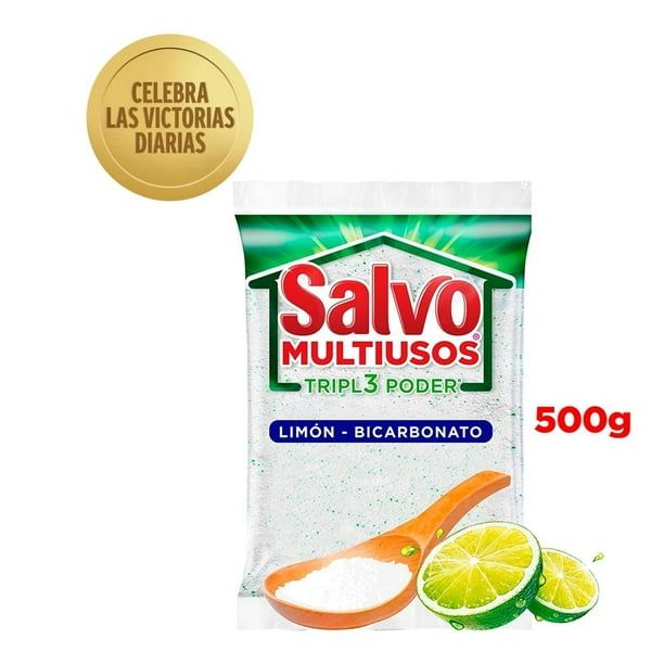 DETERGENTE SALVO TRIPL3 P/LIMON/BICARB 500GR