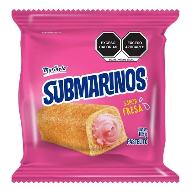 SUBMARINOS FRESA 105GR PZ