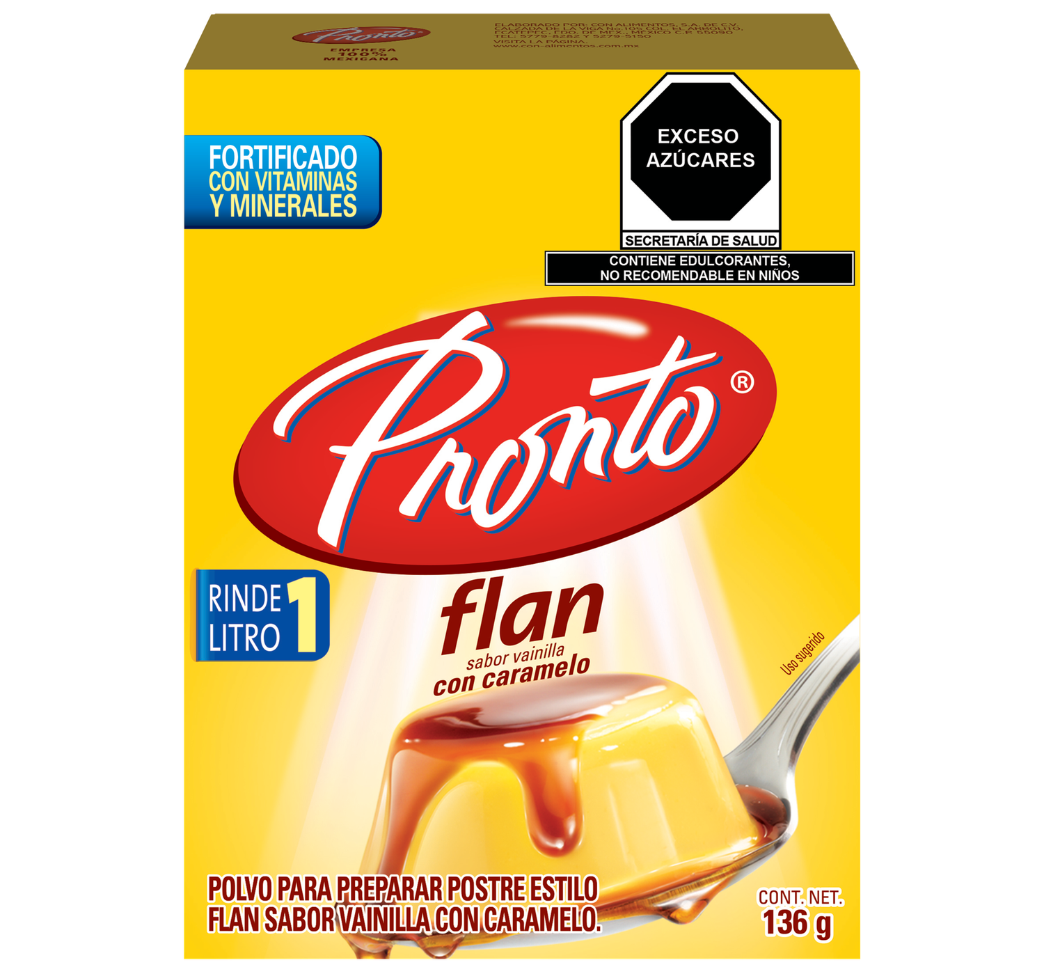 FLAN PRONTO C/CARAMELO 136GR 