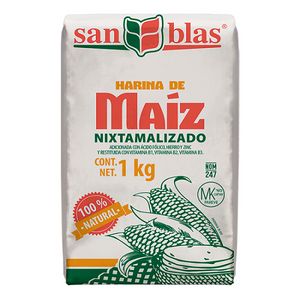 HARINA DE MAIZ NIZTAMALIZADO SAN BLAS 1KG 