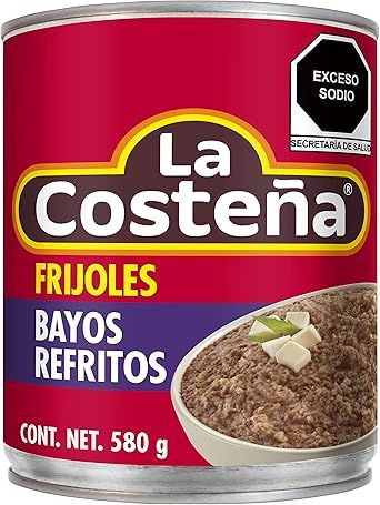 FRIJOLES BAYOS REFRITOS COSTEÑA 580GR 