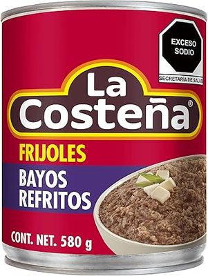FRIJOLES BAYOS REFRITOS COSTEÑA 580GR 