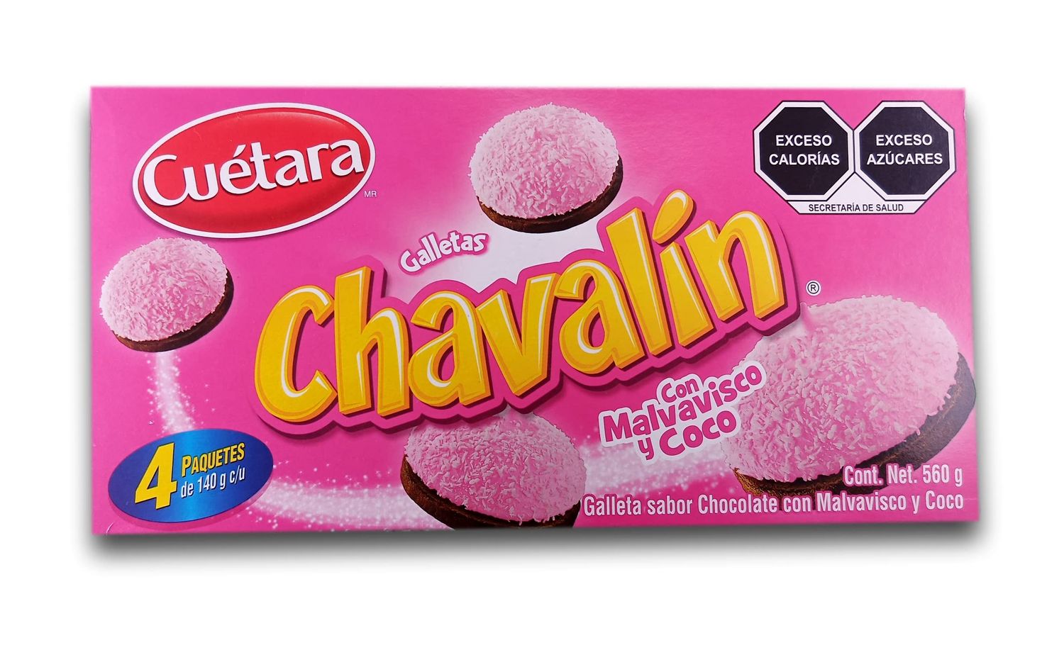 GALLETAS CHAVALIN C/MALVAVISCO COCO CUETARA 100GR