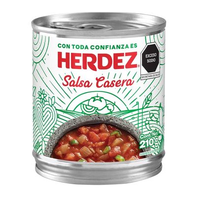 SALSA CASERA HERDEZ 210GR LATA