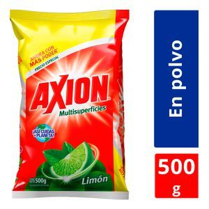 DETERGENTE AXION LIMON POLVO 500GR 
