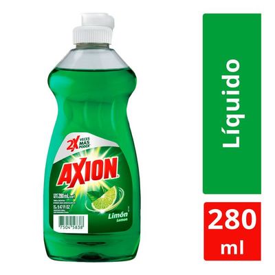 DETERGENTE LIQ. AXION  LIMON 280ML 