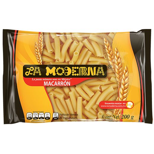 PASTA MACARRON LARGO MODERNA 200GR