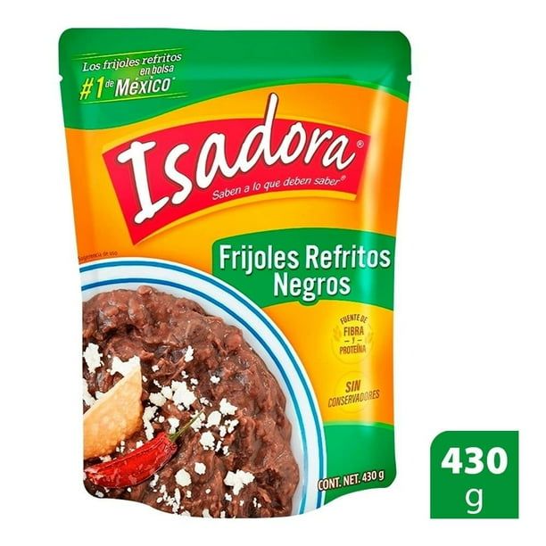 FRIJOLES REFRITOS NEGROS ISADORA 430GR