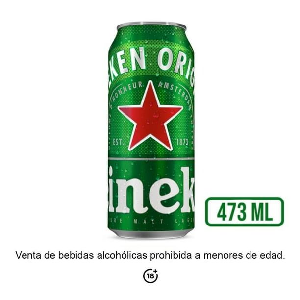 CERVEZA HEINEKEN LATA 16 ONZ