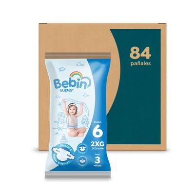 PAÑAL BEBIN SUPER ET6 XXG 3S