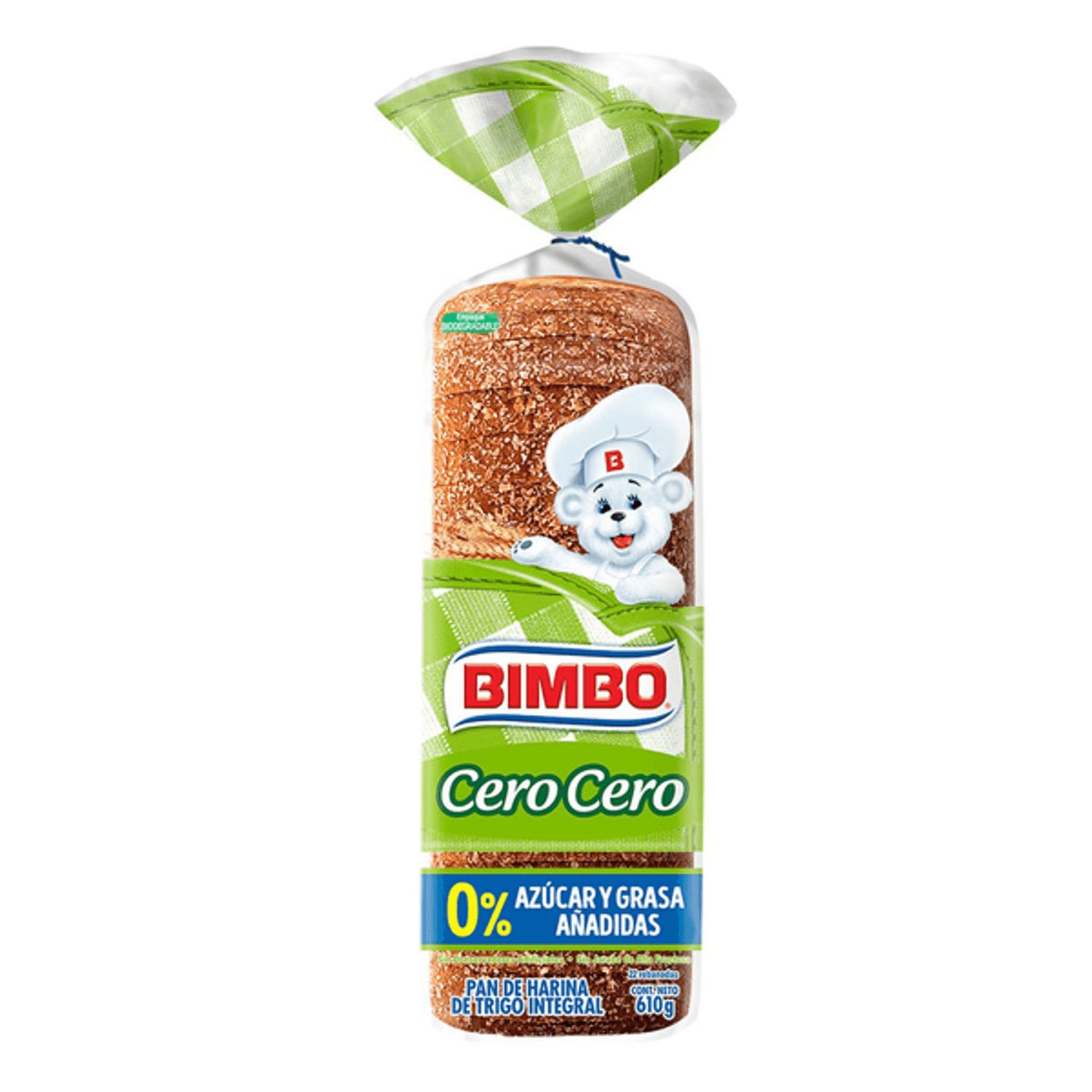 PAN CERO CERO  OPCT AZUCAR 567GR BIMBO PZ