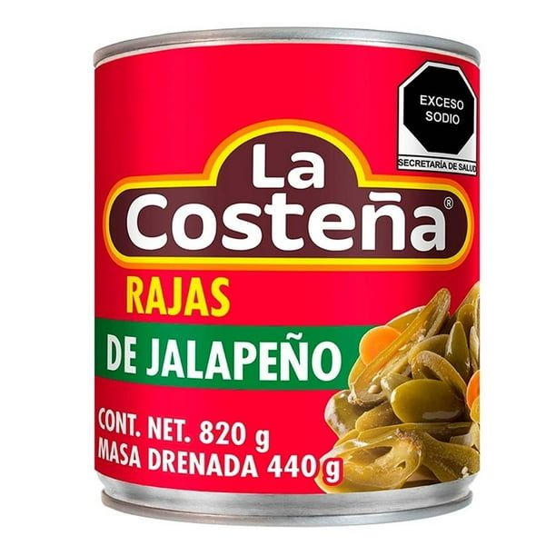 CHILES RAJAS LA COSTEÑA  820GR
