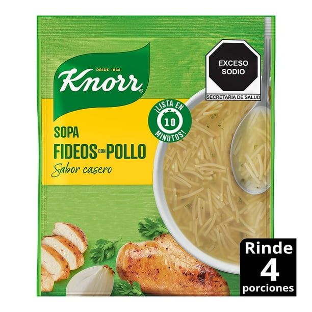 SOPA FIDEOS POLLO KNORR 95GR 