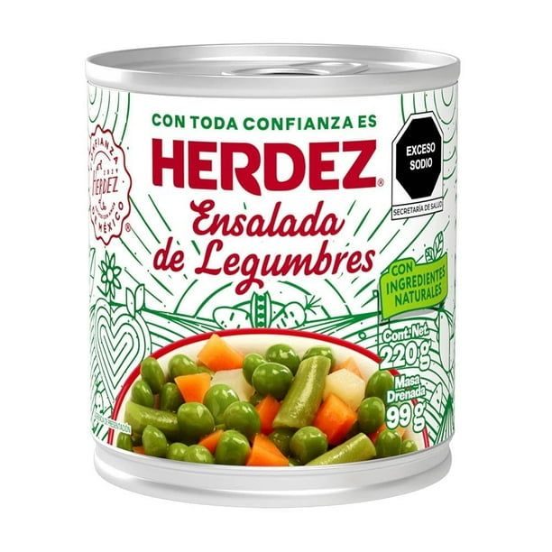 ENSALADA DE LEGUMBRES HERDEZ 220GR