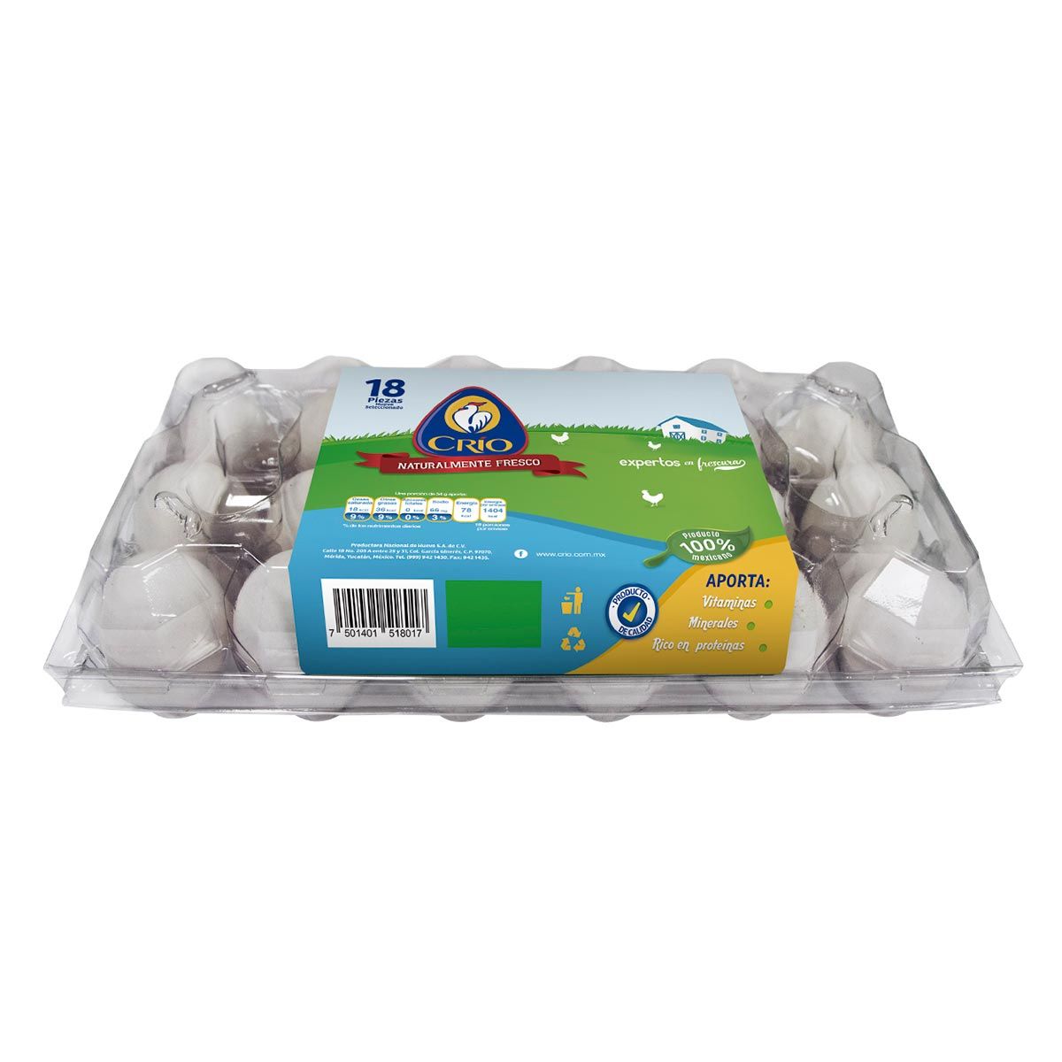 HUEVO 18PZ CRIO......