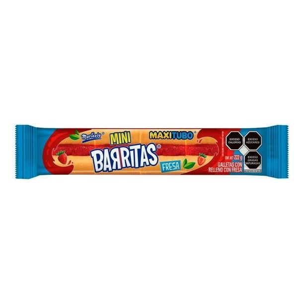 MAXITUBO MINI BARRITA FRESA 222GR PZ...