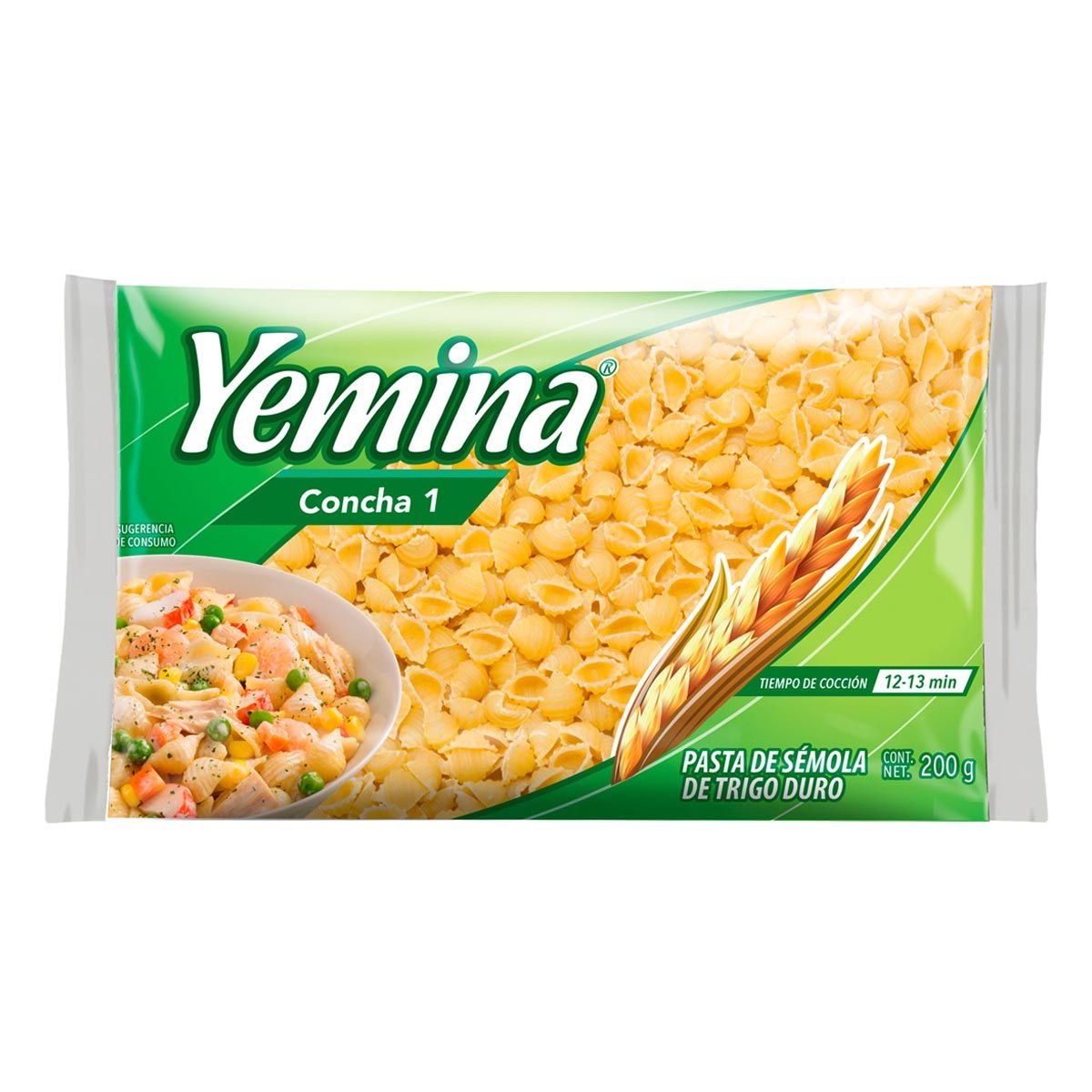 PASTA YEMINA CONCHA #1 200GR  