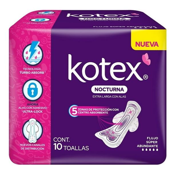 TOALLA KOTEX NOCT. C/A 10S
