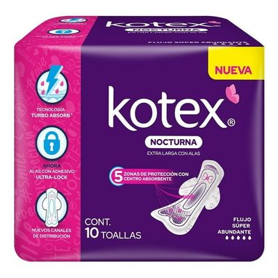 TOALLA KOTEX NOCT. C/A 10S