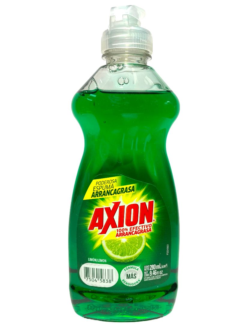 DETERGENTE LIQ. AXION  LIMON 280ML 
