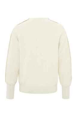 Yaya woman Button detail sweater ls IVORY WHITE MELANGE