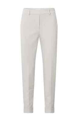 Yaya woman Jersey tailored trousers with WHITE SAND
