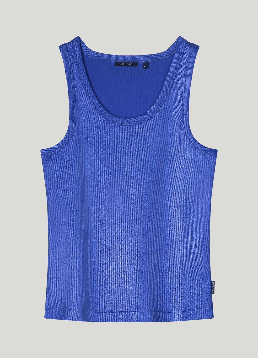 Summum Rib tanktop cotton blauw