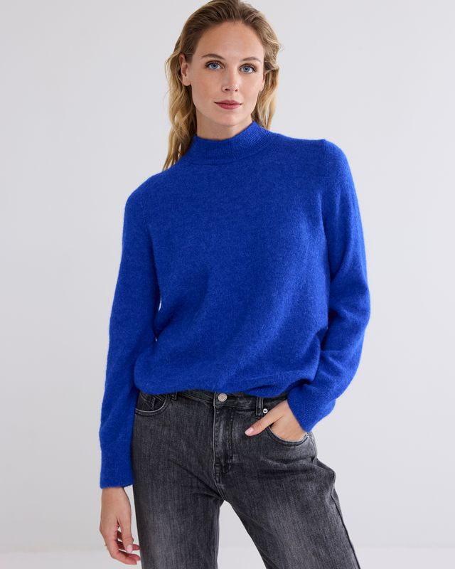 Summum Pullover baby alpaca knit blauw