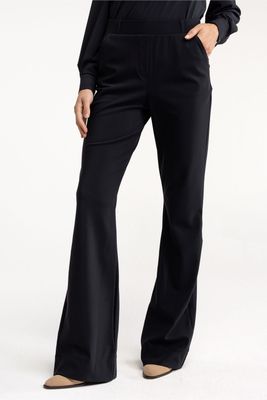 STUDIO ANNELOES Flair LONG bonded trousers zwart