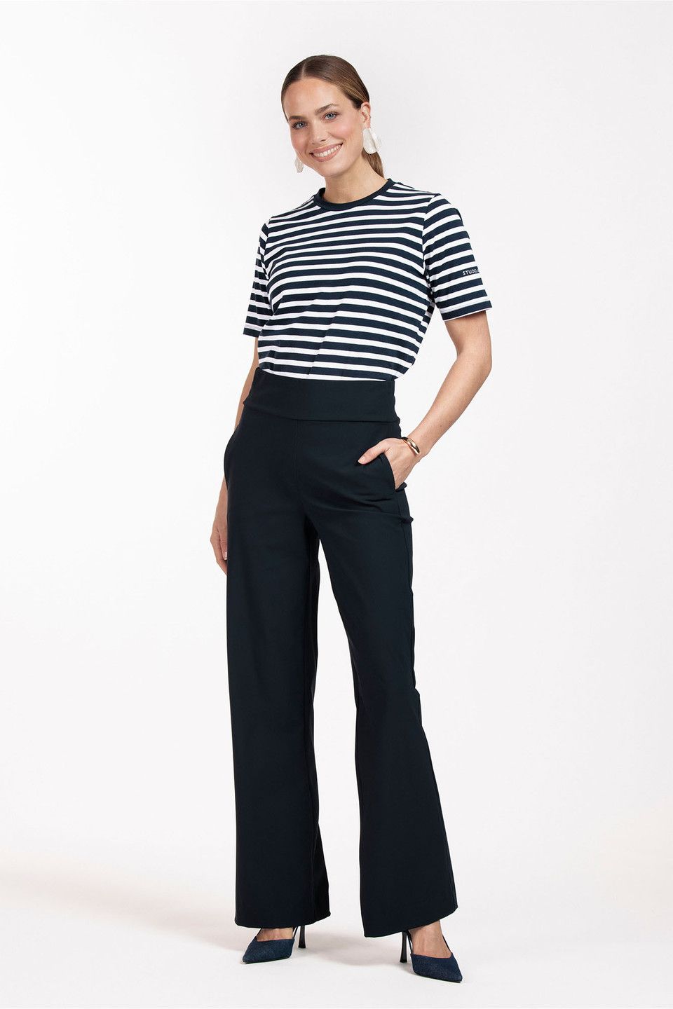 STUDIO ANNELOES Abril trousers d.blauw
