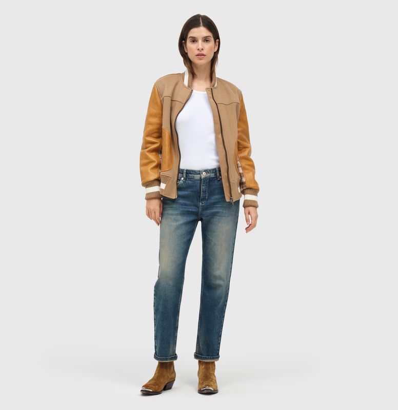 MAC Straight pants blauw