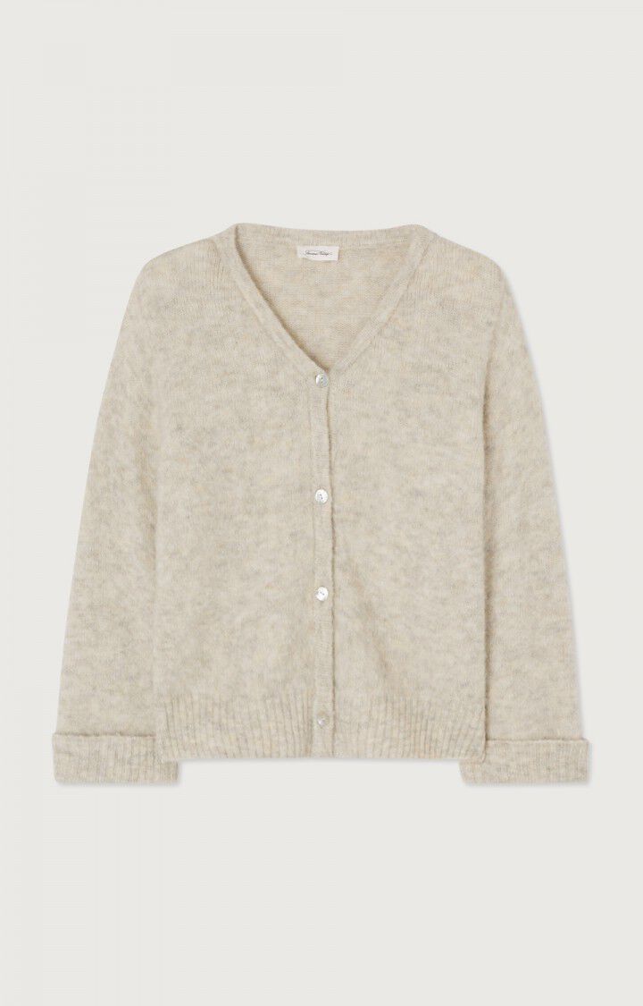 american vintage vest v-hals sand