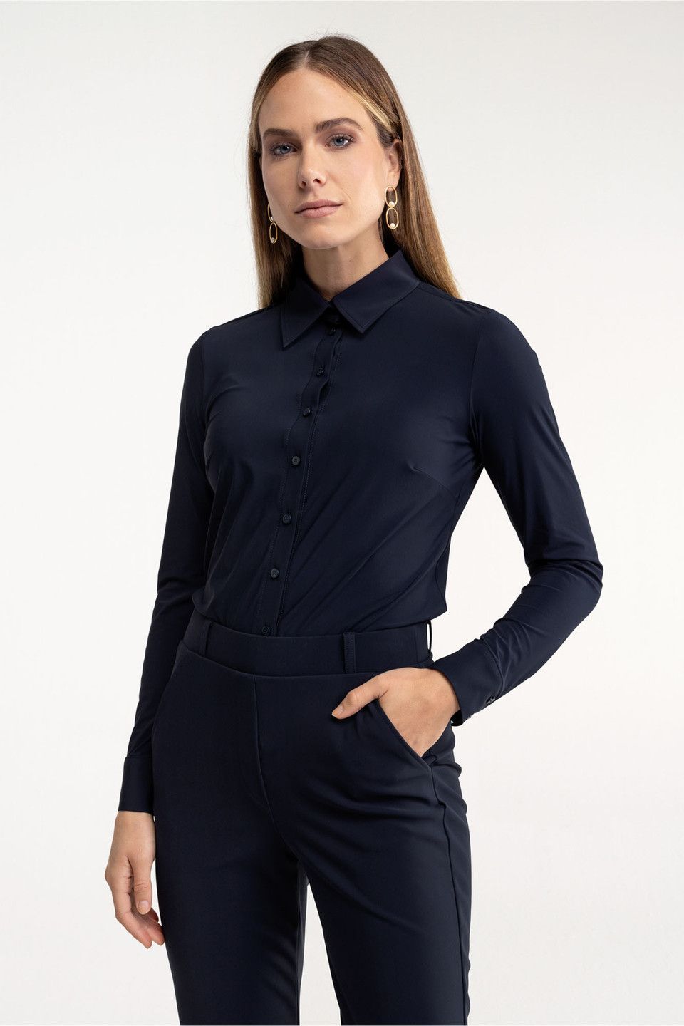STUDIO ANNELOES Poppy blouse blauw