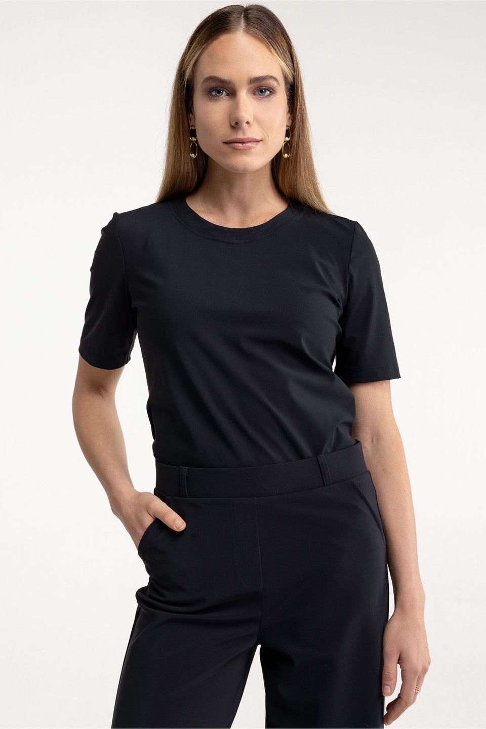 STUDIO ANNELOES Travel Tee zwart