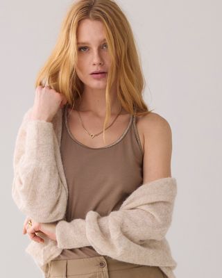 Summum Singlet fine straps bruin