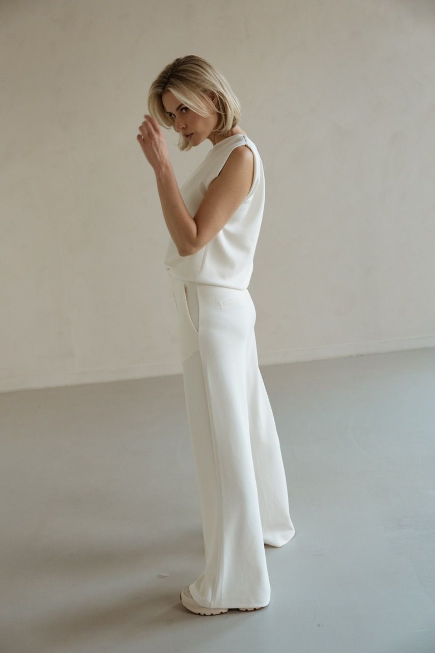 Aimee The Label Long pants ecru
