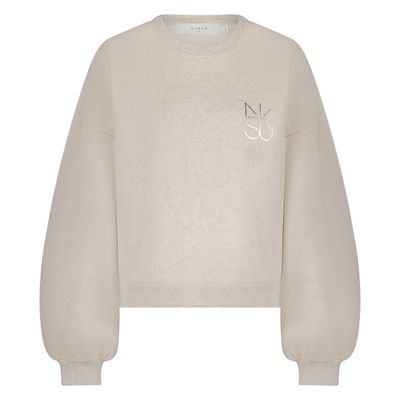 NUKUS Amadora Sweater sand melange