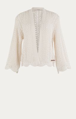 Moscow Pointelle vest ecru