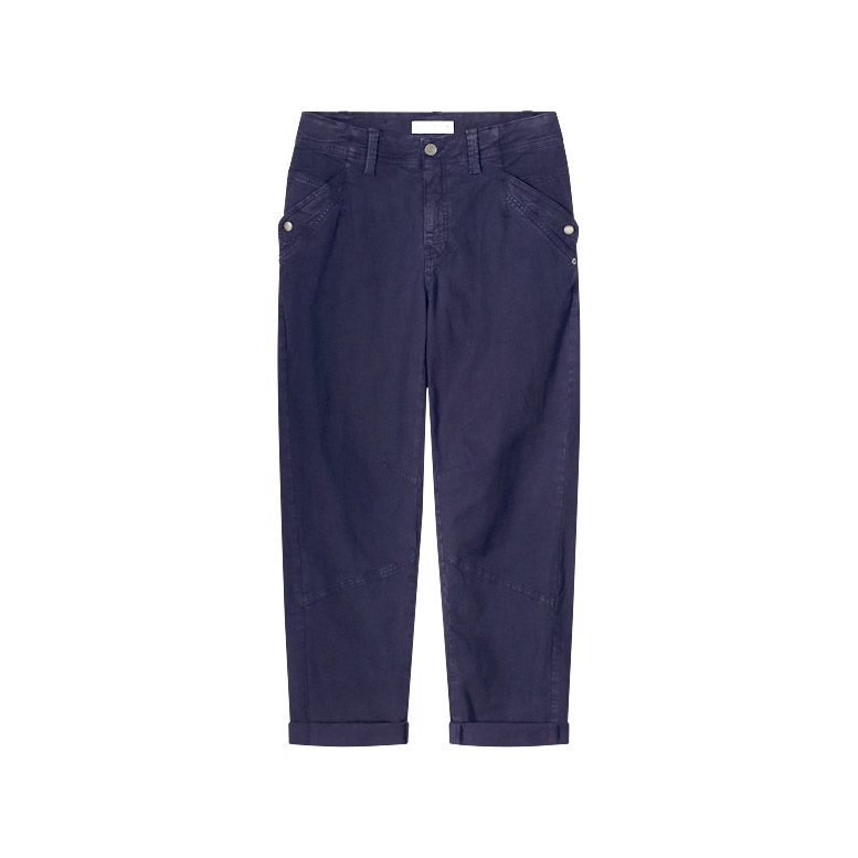 Summum Tapered pant rough twill blauw