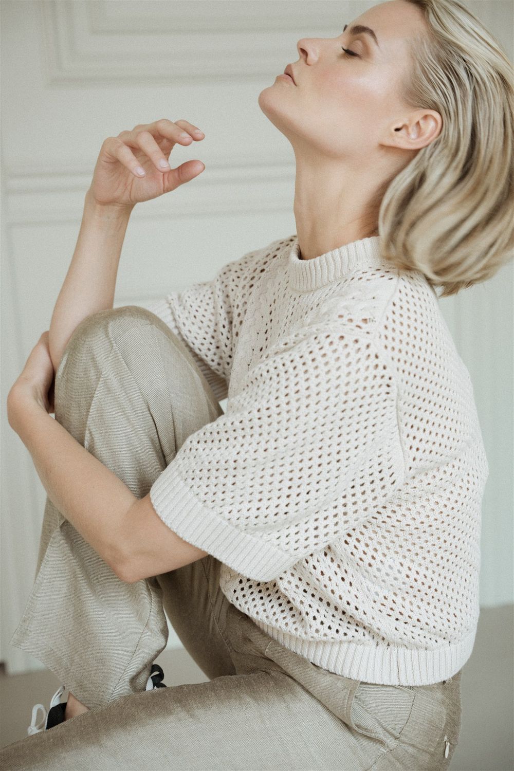Aimee The Label Knitted sweaters sand