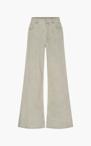 Aimee The Label Jeans wide leg groen