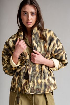 Penn&amp;Ink N.Y. Jacket AOP algue