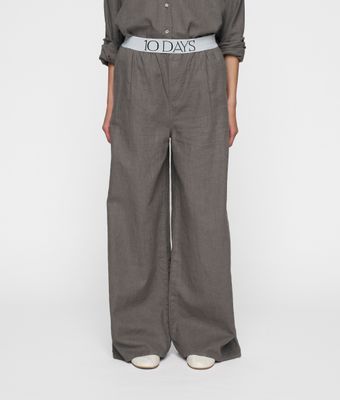 10DAYS Wide leg pants oil grey