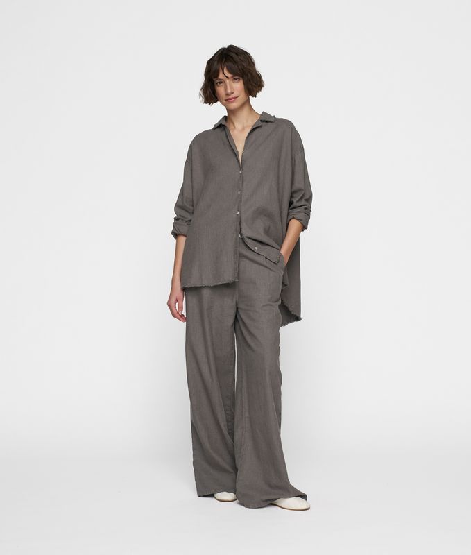 10DAYS Wide leg pants oil grey