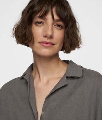 10DAYS Blouse linen oil grey